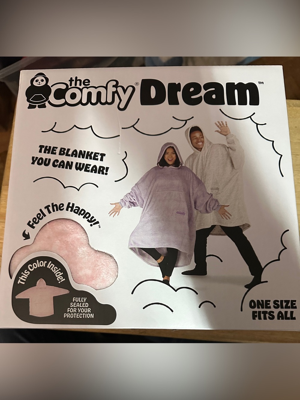 NWT The Comfy Dream Hoodie Blanket - Pink